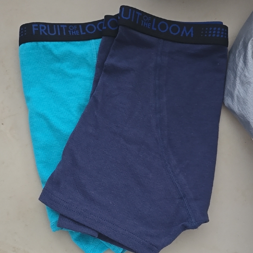 Fruit of the Loom Men's Boxer Briefs - Blue and Teal